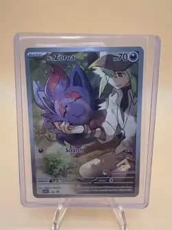 N's Zorua SVP 189 Pokemon Center Stamped ETB Promo Pokemon Journey Together - Image 4
