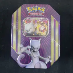 POKEMON 2016 XY Triple Power Mewtwo EX - Factory Sealed Collector Tin 820650801020 - Image 1