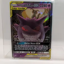 Pokemon TCG Gengar & Mimikyu GX Sun & Moon - Team Up 53/181 Holo Ultra Rare - Image 1