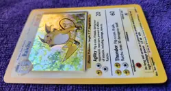 Raichu 14/102 Base Set Holo Rare Pokemon - Image 2