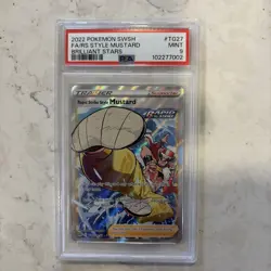 Pokemon 2022 Rapid Strike Mustard Style TG27/TG30 Brilliant Stars PSA 9 - Image 1