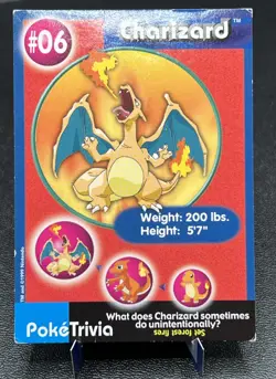 Charizard #06 MP Non-Perforated Non Holo Burger King Kid’s Meal Pokemon Promo! - Image 3