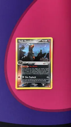 Dark Houndoom Reverse Holo 37/109 Ex Team Rocket Returns Pokemon Card Stamped - Image 1