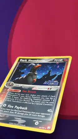 Dark Houndoom Reverse Holo 37/109 Ex Team Rocket Returns Pokemon Card Stamped - Image 5
