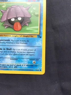 Pokemon Cards: Fossil 1st Edition Common: Shellder 54/62 - Image 4