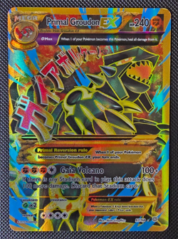 Pokemon Card - Primal Groudon Ex - XY Ancient Origins - Full Art - 97/98 - LP-MP - Image 1