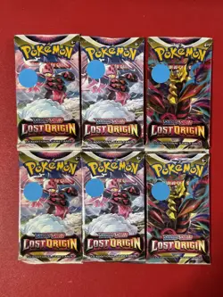 Pokemon Lost Origin Sleeved Booster Lot of 6 Factory Sealed New packs - Image 1