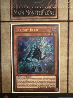 Yu-Gi-Oh! Spright Blue Secret Rare POTE-EN003 1st Edition Euro Print German - Image 1