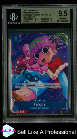 PERONA ALT ART UC/(BT) 2022 ONE PIECE ROMANCE DAWN PRE ERRATA OP01077 BGS 9.5 - Image 1