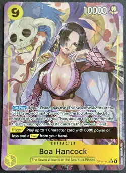 Boa Hancock (Alt Art) OP14-112 SR The Azure Sea’s Seven English One Piece TCG NM - Image 1