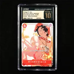 CGC 10 PRISTINE 2023 One Piece JPN Portgas D. Ace P-028 Promo - Image 1