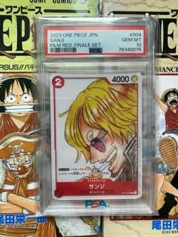 PSA 10 - 2023 One Piece SANJI - ST01-004 SR - Film Red - Image 1