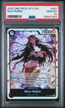 PSA 10 Nico Robin 2025 One Piece Op12-Legacy Of The Master #087 - Image 1