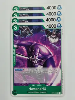 One Piece - 4x OP14-032 Humandrill - Uncommon - Image 1