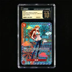 CGC 10 PRISTINE 2023 One Piece CHN Nami OP01-016 Rare - SP Ver. - Image 2