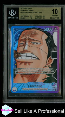CROCODILE LEADER ALT ART ONE PIECE OP01062 2022 ROMANCE DAWN 10 ENGLISCH BGS 10 - Image 1