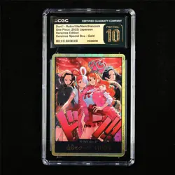 CGC 10 PRISTINE 2025 One Piece JPN Don!! Robin/Uta/Nami/Hancock GOLD - Image 2