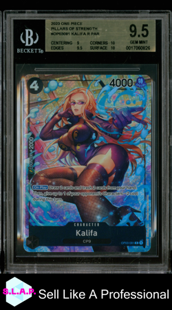 KALIFA R PAR 2023 ONE PIECE PILLARS OF STRENGTH OP03081 BGS 9.5 - Image 1
