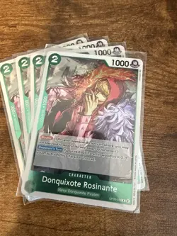 4x Donquixote Rosinante OP05-030 R Awakening Of The New Era One Piece Playset - Image 1