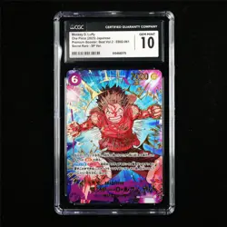 CGC 10 GEM MINT 2025 One Piece JPN Monkey D. Luffy EB02-061 SEC - SP Ver. - Image 2