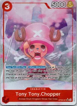 Tony Tony Chopper (Alt Art) OP08-007 SR English NM - One Piece - Image 1