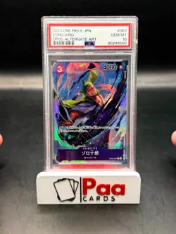 ONE PIECE - OP 05 JP Awakening of The New Era Zorojuro PSA 10 GEM MINT Alt Art. - Image 1