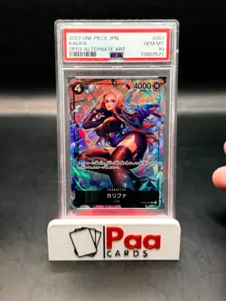 ONE PIECE - OP 03 JP Pillars of Strength Kalifa PSA 10 GEM MINT Alt Art. - Image 1