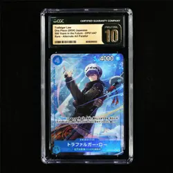 CGC 10 PRISTINE 2024 One Piece JPN Trafalgar Law OP07-047 R (Alt Art Parallel) - Image 2