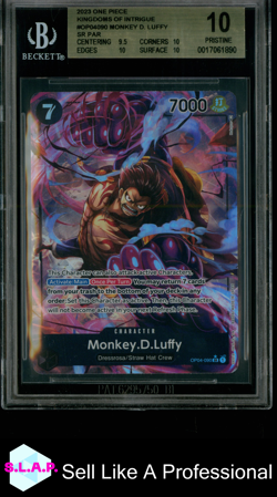 MONKEY.D.LUFFY SR PAR 2023 ONE PIECE KINGDOMS OF INTRIGUE OP04090 BGS 10.0 - Image 1
