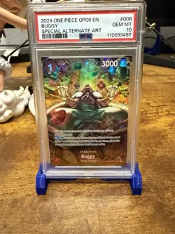 One Piece Buggy SP OP03-008 Alternative Art PSA 10 - Image 1
