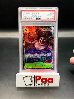 ONE PIECE - OP 03 - JP - Pillars of Strength Big Mum PSA 10 GEM MINT Alt Art. - Image 1