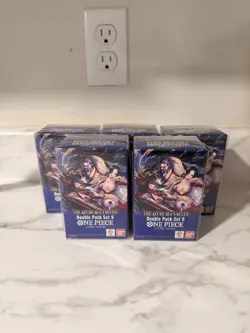 ONE PIECE TCG OP-14: The Azure Sea’s Seven - Double Pack Set Vol. 9 LOT OF 5 - Image 1