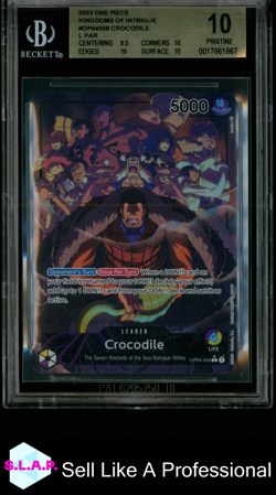 CROCODILE L PAR 2023 ONE PIECE KINGDOMS OF INTRIGUE OP04058 BGS 10.0 - Image 1