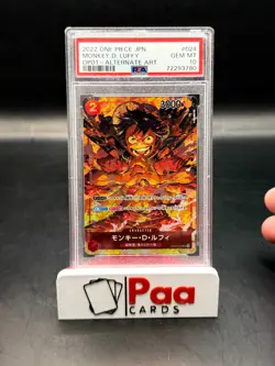 ONE PIECE - OP 01 - JP - Romance Down Monkey D. Luffy PSA 10 GEM MINT Alt Art. - Image 1