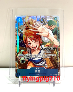 One Piece Chinese Card Game Championship 25-26 Nami OP09-050 R Alt Card - Image 1