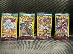 🔥Pokemon Sun & Moon Guardians Rising 3 Card Mini Booster Pack 4 Packs Art Set🔥 - Image 1