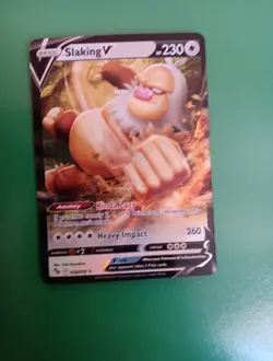 Pokemon TCG Slaking v Full Art Holo Ultra Rare Card Pokemon Go 077/078 - Image 4