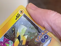 POKEMON PIKACHU SWSH234 POKEMON GO PROMO BLACK STAR COSMOS HOLO SWIRL NM CARD - Image 4