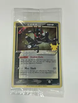 Pokemon TCG Greninja Gold Star SWSH144 Celebrations Black Star Promo Card Sealed - Image 1