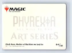 Phyrexia: All Will Be One #64 Elesh Norn, Mother of Machines Art Card - Image 2