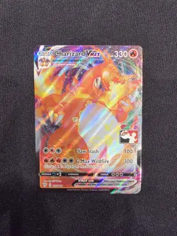RARE Charizard Vmax Pokemon Prize Pack Series 1 Promo Card NM Play Stamp - Image 1