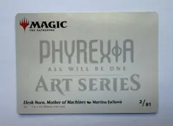 Elesh Norn, Mother of Machines Art Card (2/81) (Gold-Stamped Signature) MTG - Image 2
