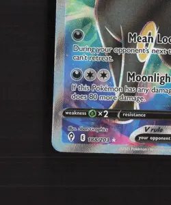 Umbreon V 188/203 Evolving Skies Full Art Ultra Rare Holo Pokemon Card NM - Image 5