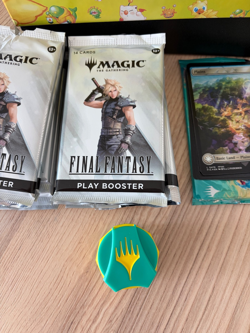 Magic Final Fantasy Opened Chocobo Bundle Inc Track Foil Land Cards Wheel & More - Image 2