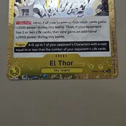 El Thor Jolly Roger Foil Holo OP05-114 ONE PIECE Card The Best PRB-01 TCG CCG - Image 4
