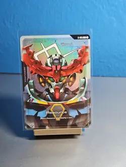 Gundam TCG Card Game Dual Impact Foil Resource GD02 C+ R-015 GQuuuuuuX Gundam - Image 1