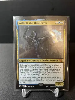 Wilhelt, the Rotcleaver NM THICK CARD STOCK Midnight Hunt Commander MTG - Image 1