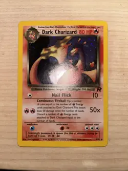 Dark Charizard 4/82 Holo Rare Team Rocket Vintage Card WOTC Pokemon TCG - Image 1