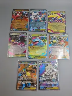 Pokemon TCG - Mega Evolution - Complete Double Rare Ex Bundle (All 8 Cards) NM - Image 1