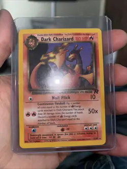 Pokemon TCG Dark Charizard Non-Holo Card 21/82 Team Rocket 2000 Vintage - Image 1